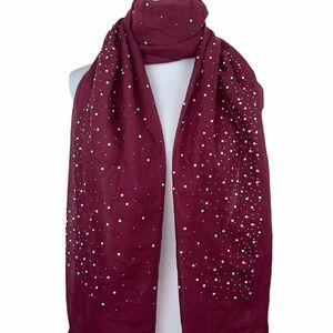 Lulla Collection Bindya Pearl Embellished Scarf